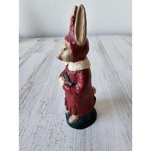 Betty lou byrnes Peter Claus entail rabbit‎ bunny Santa decor vintage 1989 - Picture 2 of 9